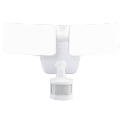 Zeta 2 - Head LED Hardwired Dusk to Dawn Outdoor Security Flood Light with Motion Sensor
