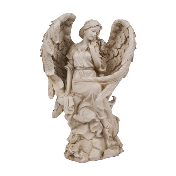 Hi-Line Gift Ltd. Sitting Angel Statue & Reviews | Wayfair