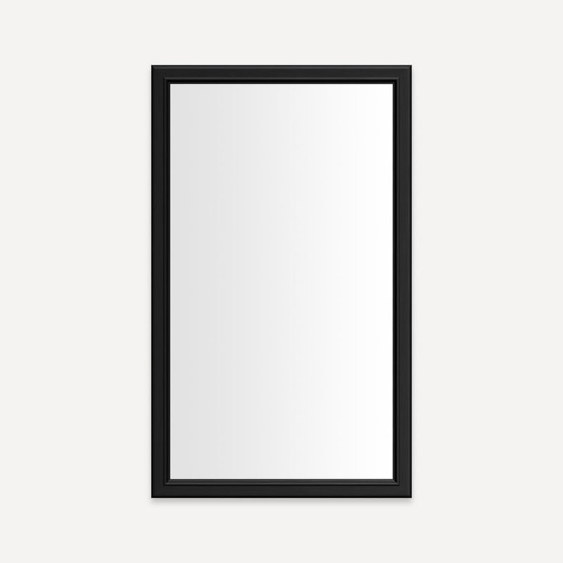 Main Line Vanity Mirror, 40'' x 24'', Brushed Black