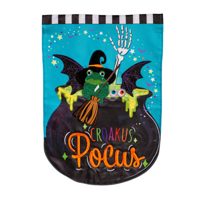 Drapeau de jardin Croakus Pocus