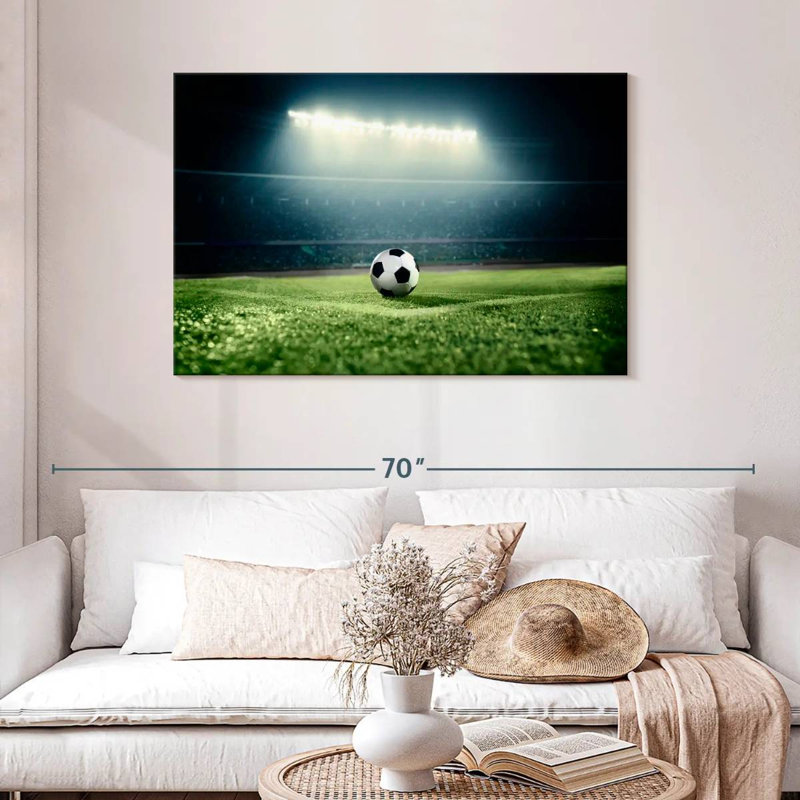 Ballon de soccer Sireci sous les projecteurs, H 30 po x l 45 po
