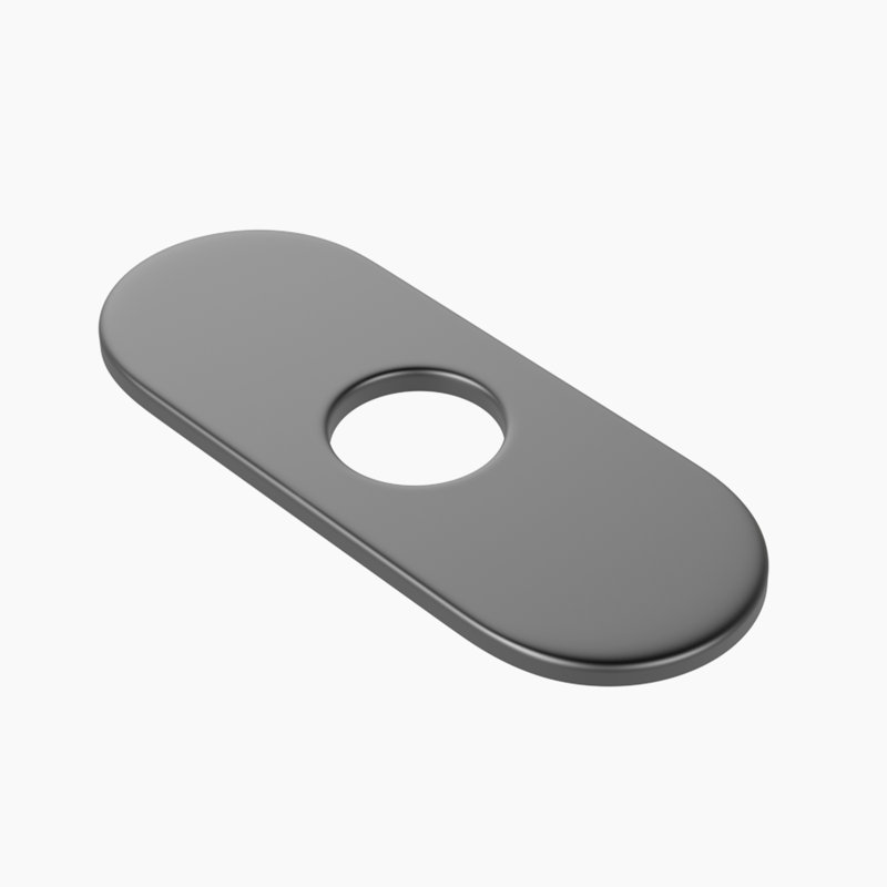 Plaque de recouvrement d'évier 6 "pour robinet de salle de bain ou de cuisine 1 ou 3 trous Lefton, Fcp2202, Grey