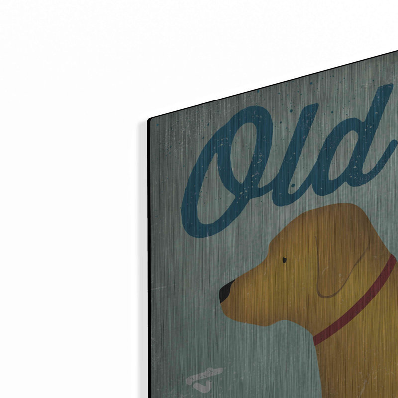 «Golden Dog On Skateboard» par Ryan Fowler, H 36 po x l 36 po