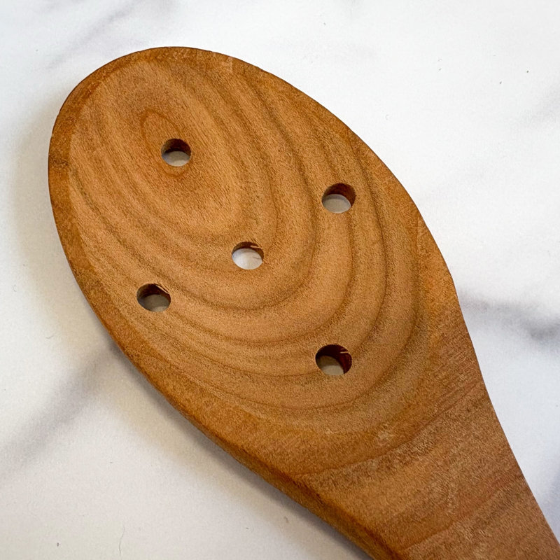 Euro Slotted Spoon - Cherrywood