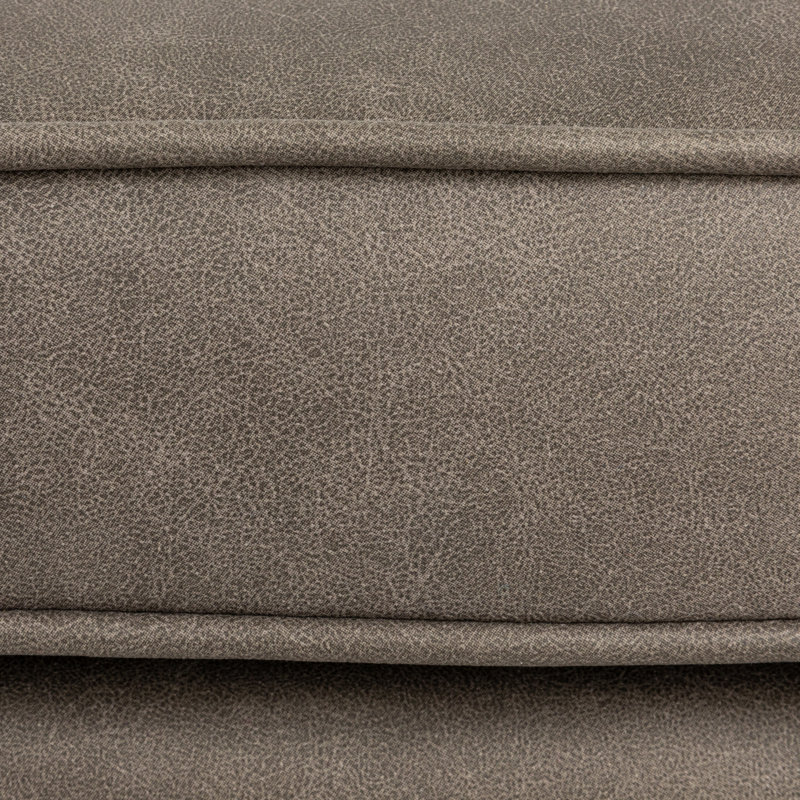 Atley Upholstered Storage Bench, Gray Faux Leather