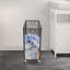 Metal mesh laundry storage cart, laundry basket with wheels-447073696