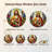 Jesus Deer Stained Glass Window Panel，12"H-431748355
