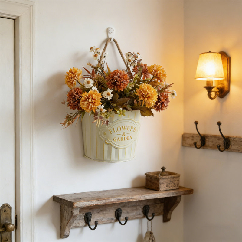 Wall-Mounted Artificial Flower