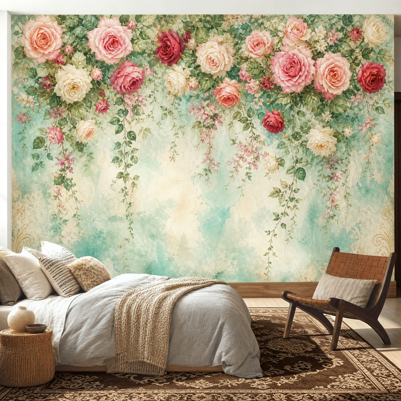 Papier peint adhésif auto-adhésif moderne pour la chambre à coucher Peel and Stick L 100 po x l 144 po