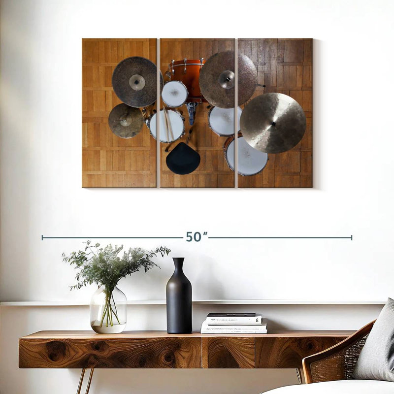 Full Drum Set, 24" H x 38" W