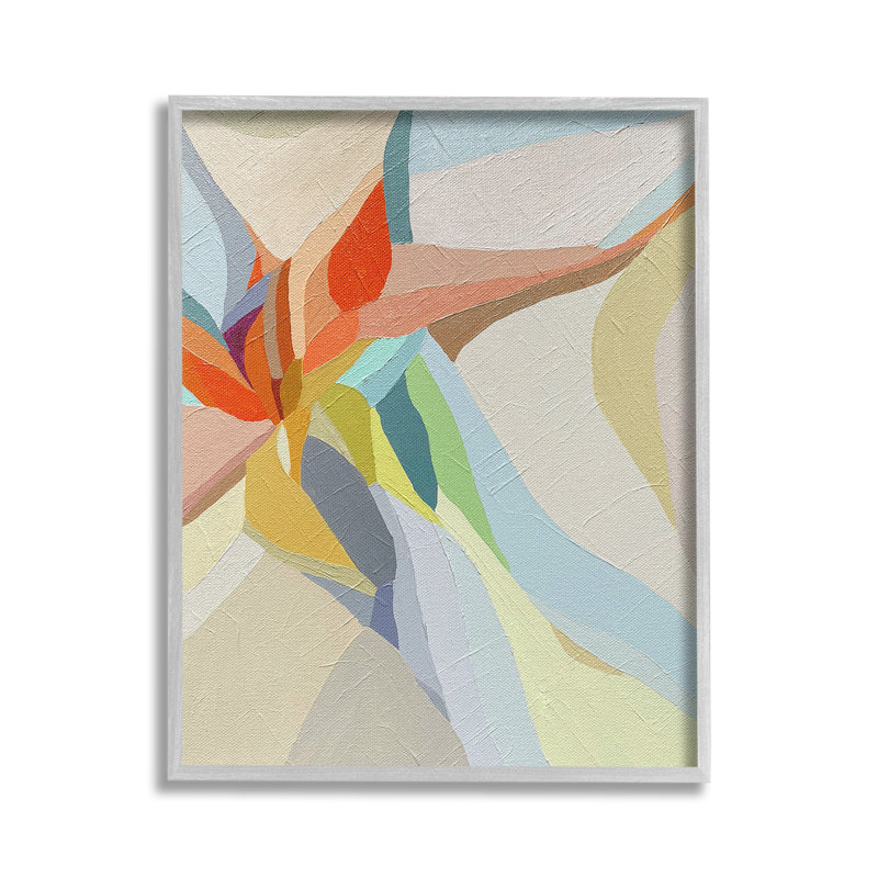 "Asymmetric Soft Shapes" par Erika Gehringer sur toile, H 30 po x l 24 po