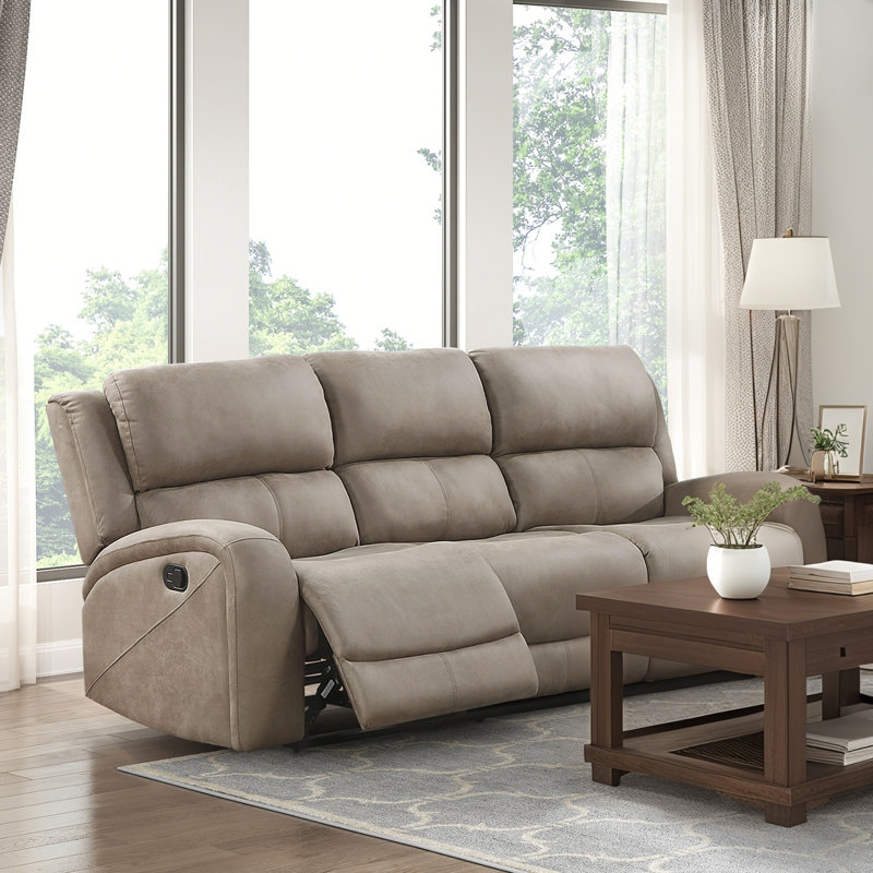 Causeuse inclinable manuelle 84,5 po en microfibre 84,5 po