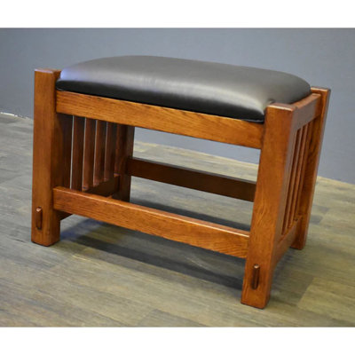 Hideyo Solid Wood Accent Stool by Loon Peak