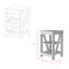 Table d'appoint Rossville, salon, blanc-587595298