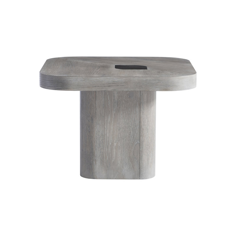 Marcato Solid Wood Pedestal End Table