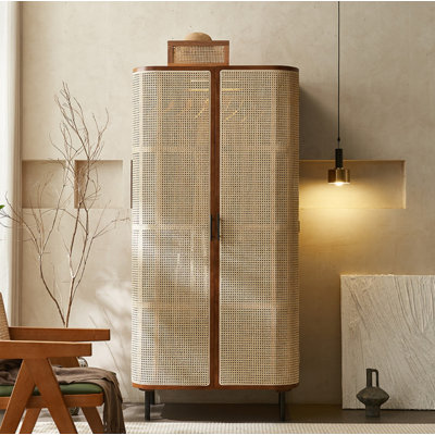 Simple Fashion Rattan Wardrobe