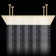 Rain Fixed Shower Head 2.5 GPM GPM with Self-Cleaning