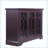 3-Door Glass Sideboard with Adjustable Shelves