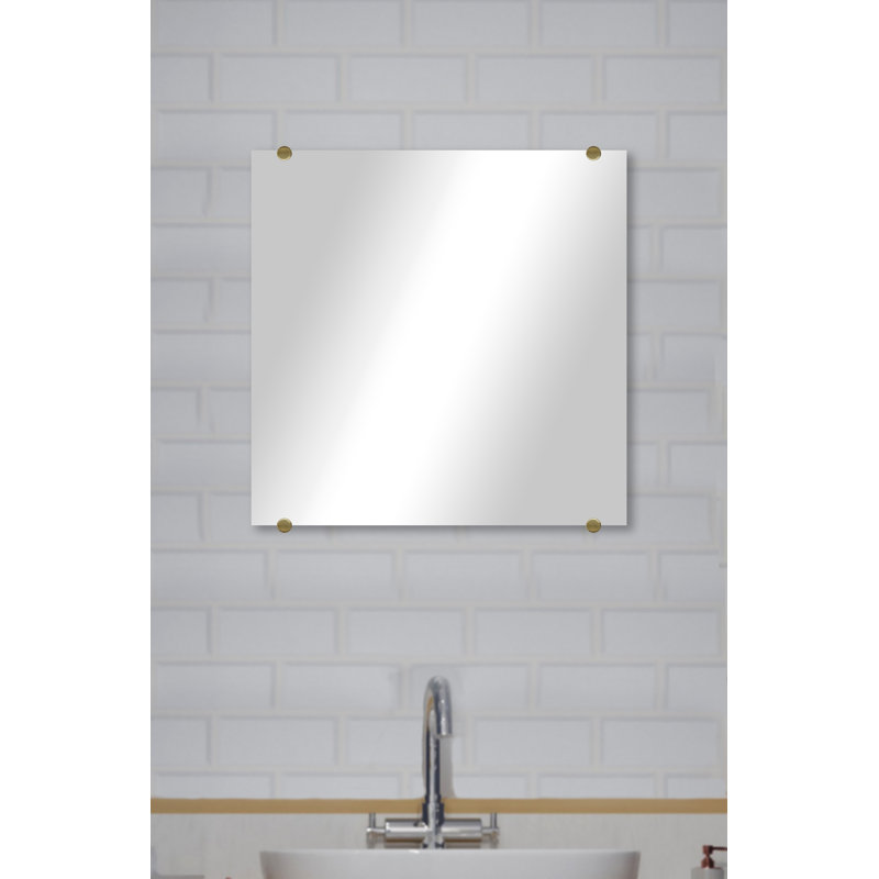 Miroir d'appoint mural Cheston, 16 po x 16 po