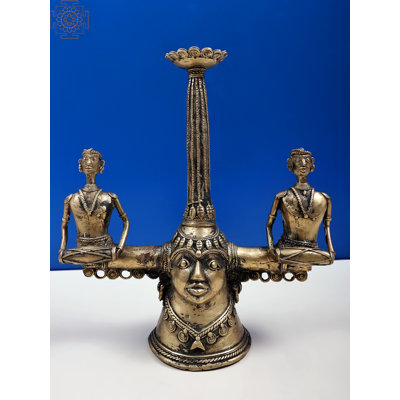 12'' H Stainless Steel Tabletop Candlestick