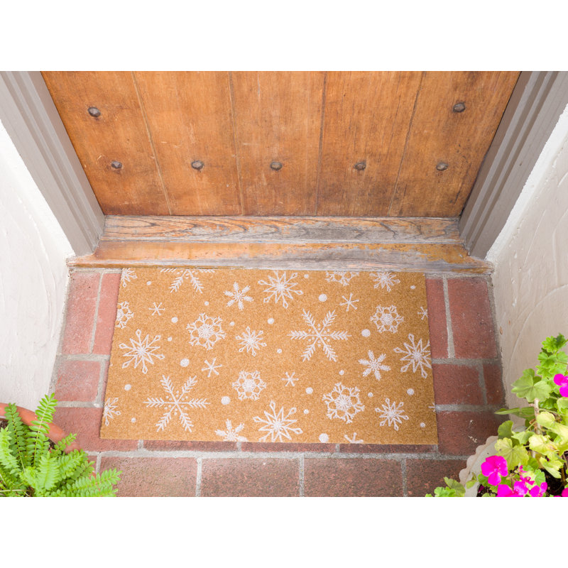 Paillasson antidérapant 30 "x 16,8" Raisa Snowflake