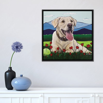 Hippie Hound Studios " Yellow Lab 'Happy Place' " by Hippie Hound Studios