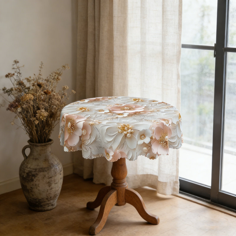 Housse de table à fleurs florales printemps été Ellis