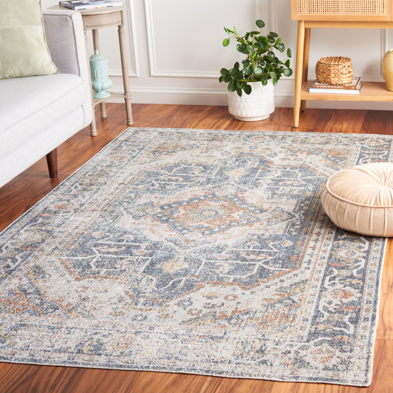 Cunegunda Performance Machine Washable Oriental Rug, Rectangle 9' x 12'