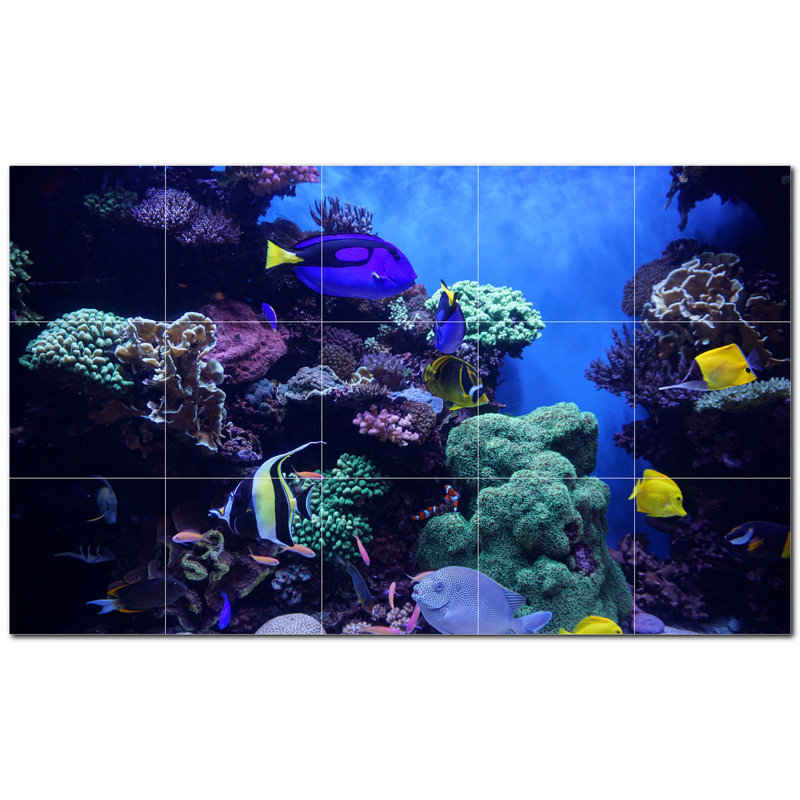 8'' x 8'' Satin Ceramic Decorative Mural