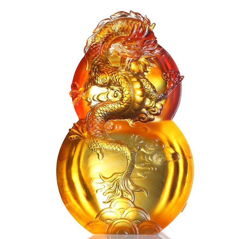 Figurine dragon volant, Ambre