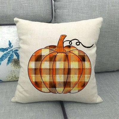 1PC Halloween Thanksgiving Linen Pillowcase Cushion Cover