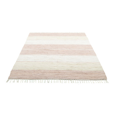 Leonhardt Striped Cotton Hand Woven Area Rug