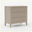 Grande table de bout moderne de 32 po à 3 tiroirs, grande table de bout moderne avec rangement-129160732