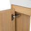 Ensemble de meuble-lavabo mural 20 po avec lavabo en céramique, armoire de rangement avec portes, ensemble d'armoire de salle de bain