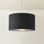 Takishia Linen Blend Lamp Shade in Black-1750396497