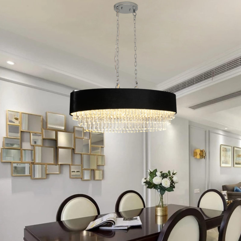 Luminaire suspendu en acier 8 lumières Kathalia