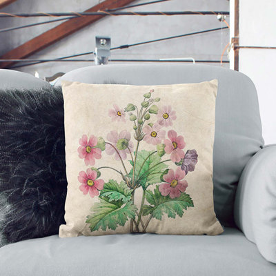 Floral Square Throw Cushion