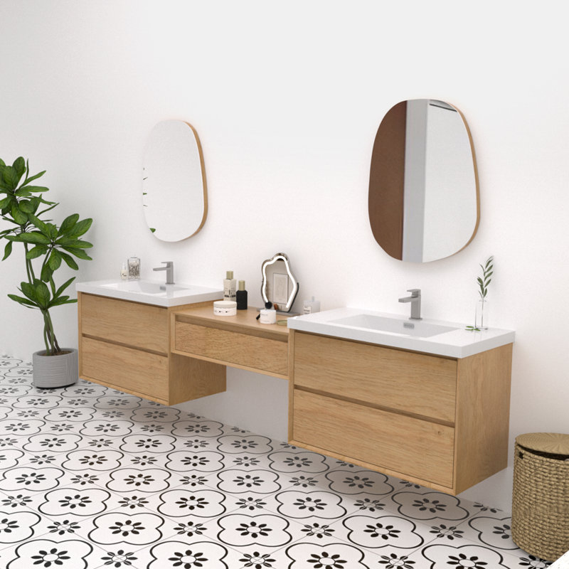 Ensemble de meuble-lavabo flottant 108 po Mellani