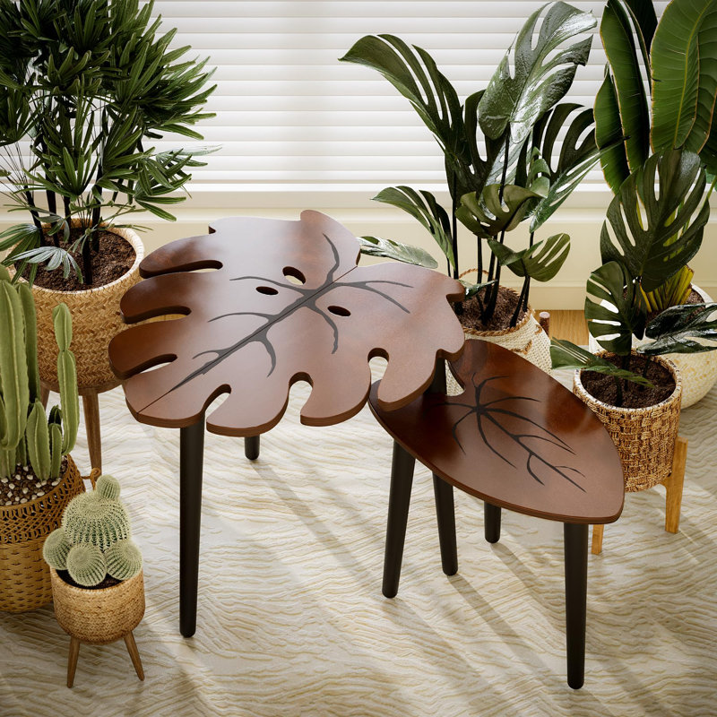 Ensemble de 2 tables gigognes Leaf
