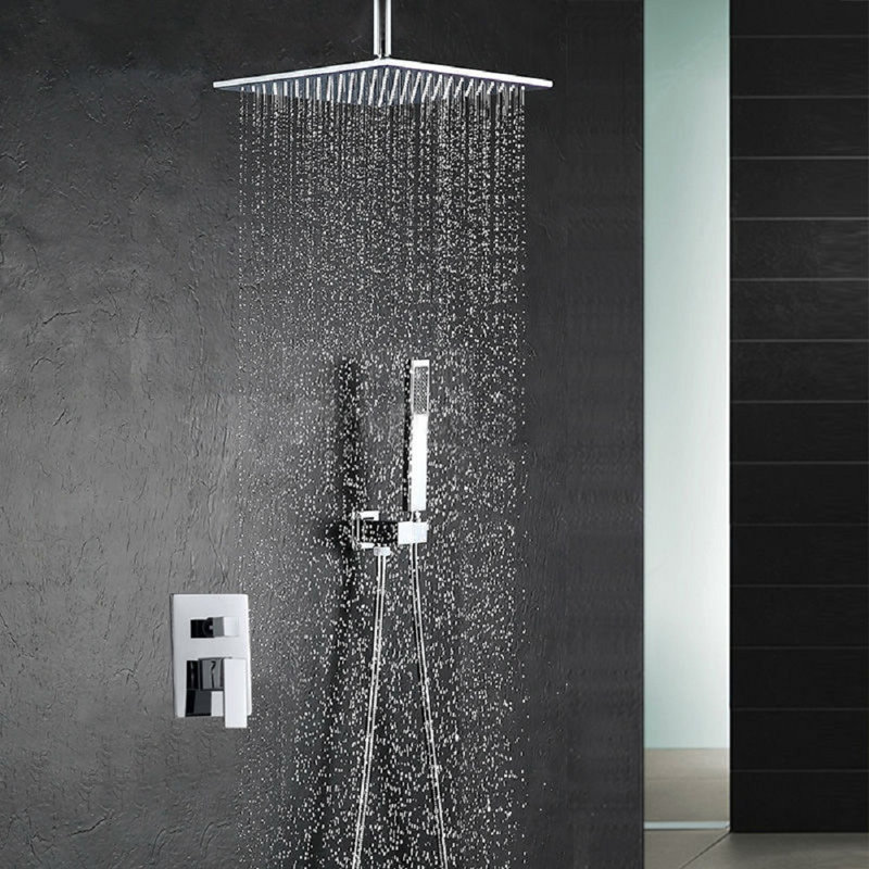 Chicago Chandler Ceiling Mount Rainfall Shower Head with Adjustable Features