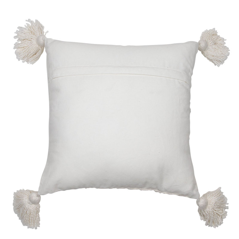 Kira Tassels Cotton Throw Pillow