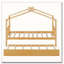 Lit en bois avec lit gigogne simple-121788100