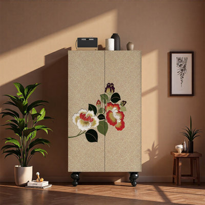 Armoire de rangement élégante en noyer