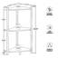 Freestanding Bamboo Shower Caddy