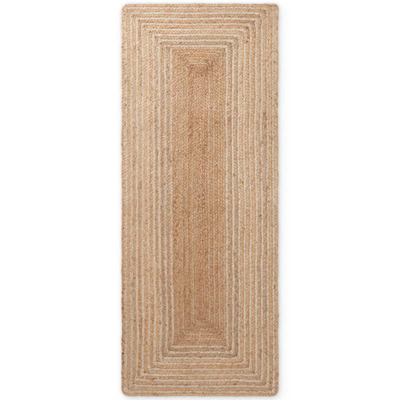 Hanse Home Juno Line - Jute Rug, Natural Rug for Living room, Bedroom, Diningroom, Gold, Runner 80 x 300 cm