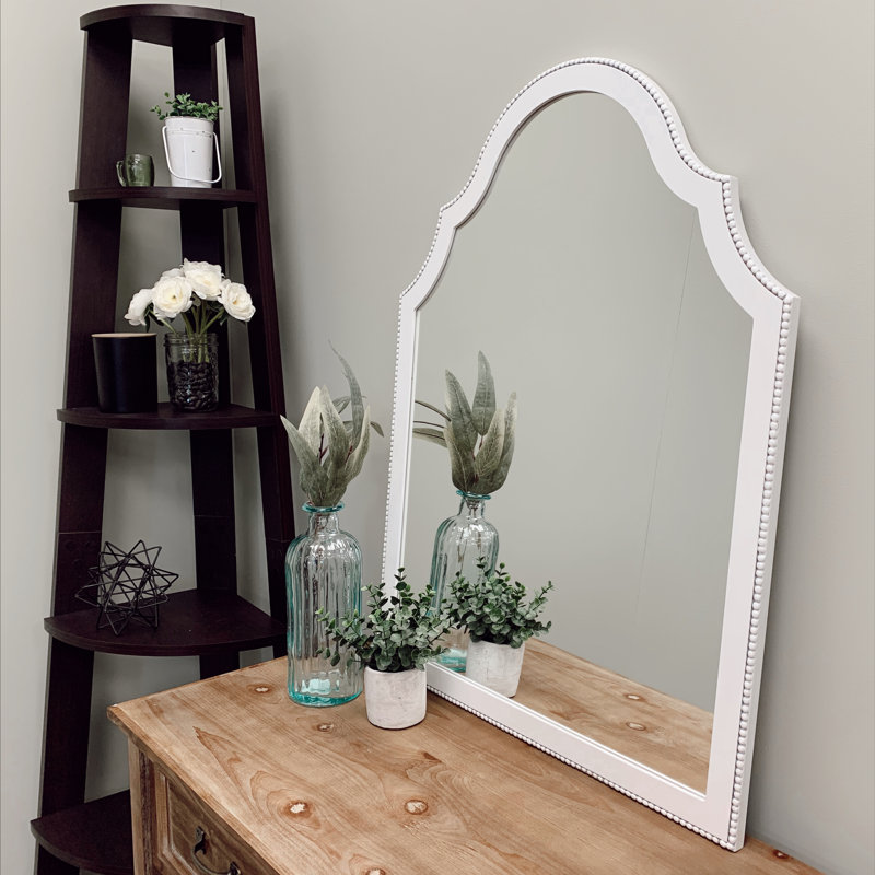 Couran Arch Mirror, Linen White, 32.38" x 24.38"