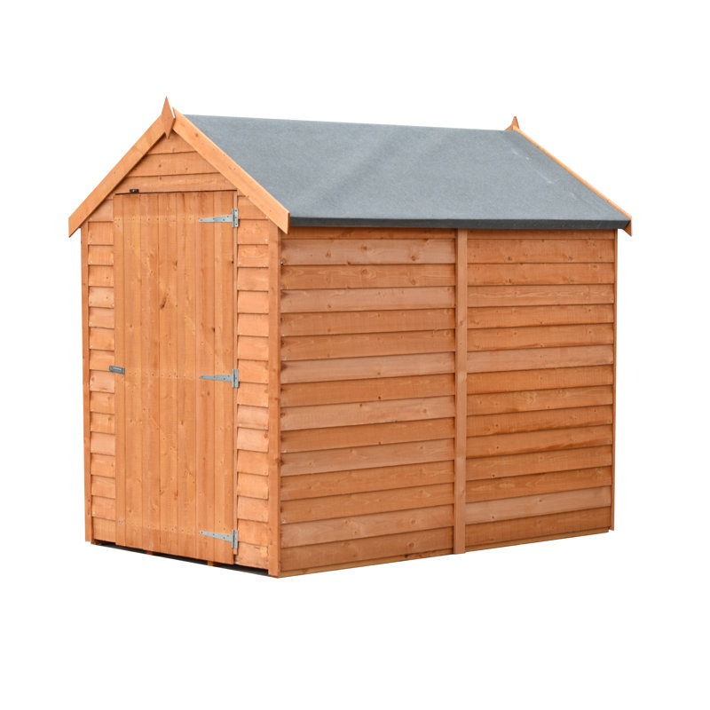 Garden Value 4 ft. W x 6 ft. D Overlap Garden Shed, Yes