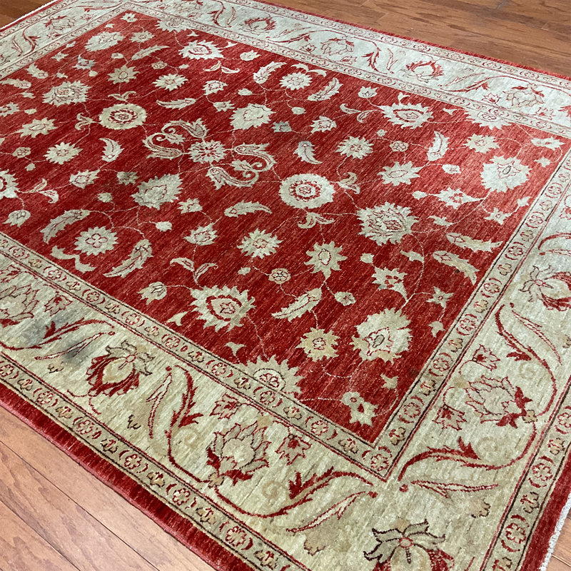 Tapis en laine Oushak Bungalow Rose