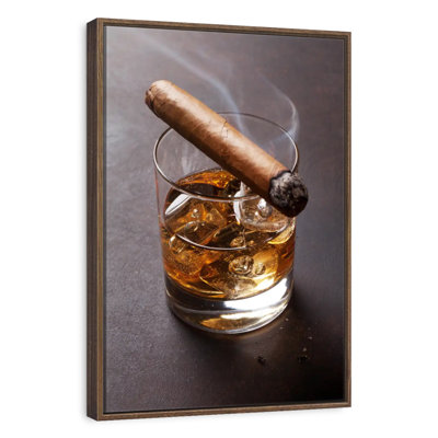 Cigar On Whiskey Glass