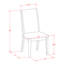 Ensemble de meubles de salle à manger 7 pièces comprenant une table de salle à manger rectangulaire en bois rustique et 6 chaises Parsons en tissu kaki foncé-103919490-103919491-103919500
